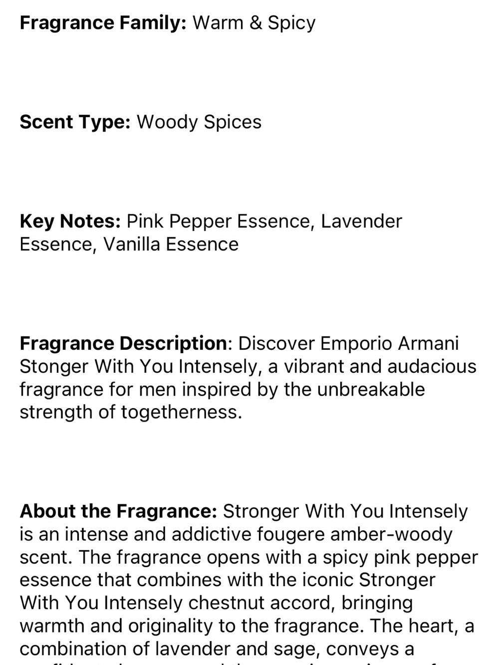Emporio Armani Stronger with You Intensely car freshie - Picture 2 of 2